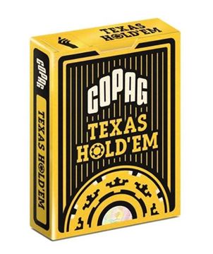 Imagen de Naipe Copag 100% Plastico Texas Hold'em Jumbo Index Negra